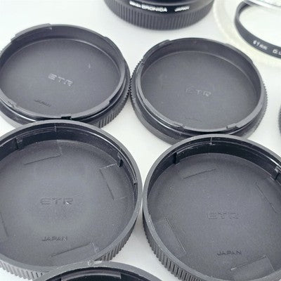 [Pre-owned] Zenza Bronica Accessories Lot — Body & Lens Caps, Extension Ring — SQ ETR — Near MINT — Japan #2989