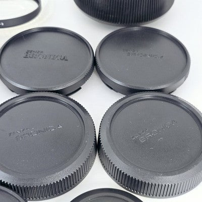[Pre-owned] Zenza Bronica Accessories Lot — Body & Lens Caps, Extension Ring — SQ ETR — Near MINT — Japan #2989