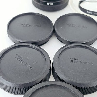 [Pre-owned] Zenza Bronica Accessories Lot — Body & Lens Caps, Extension Ring — SQ ETR — Near MINT — Japan #2989