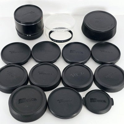 [Pre-owned] Zenza Bronica Accessories Lot — Body & Lens Caps, Extension Ring — SQ ETR — Near MINT — Japan #2989