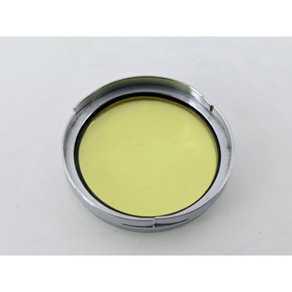 [Pre-owned] Walz 27mm Metal Lens Hood w/ 27 W.Y1 Yellow Filter — Near MINT — Japan #4041