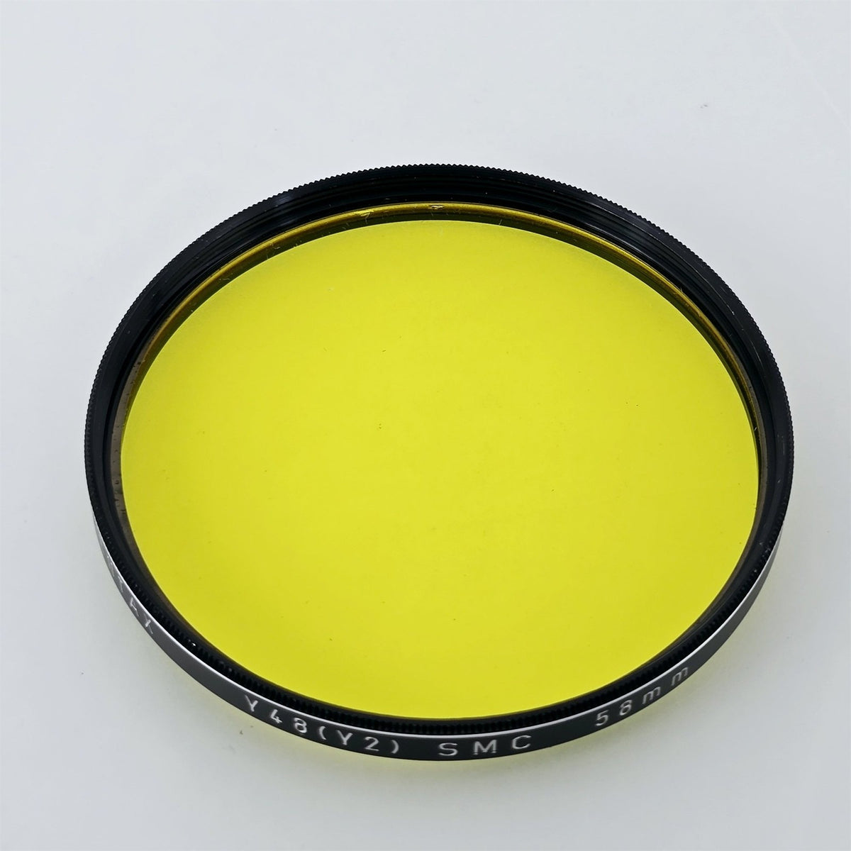 [Pre-owned] Pentax SMC 58mm Y48 (Y2) Yellow Lens Filter — Near Mint — Japan #5596
