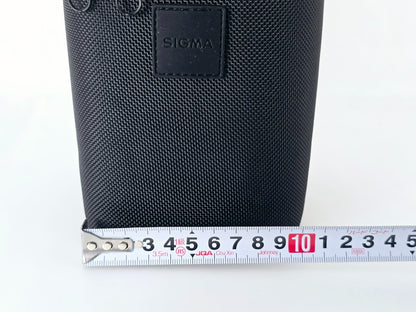 [Pre-owned] Sigma Hard Lens Case (4.3x3.9x5.9in) Vintage Protective Pouch — Mint — Japan #5072