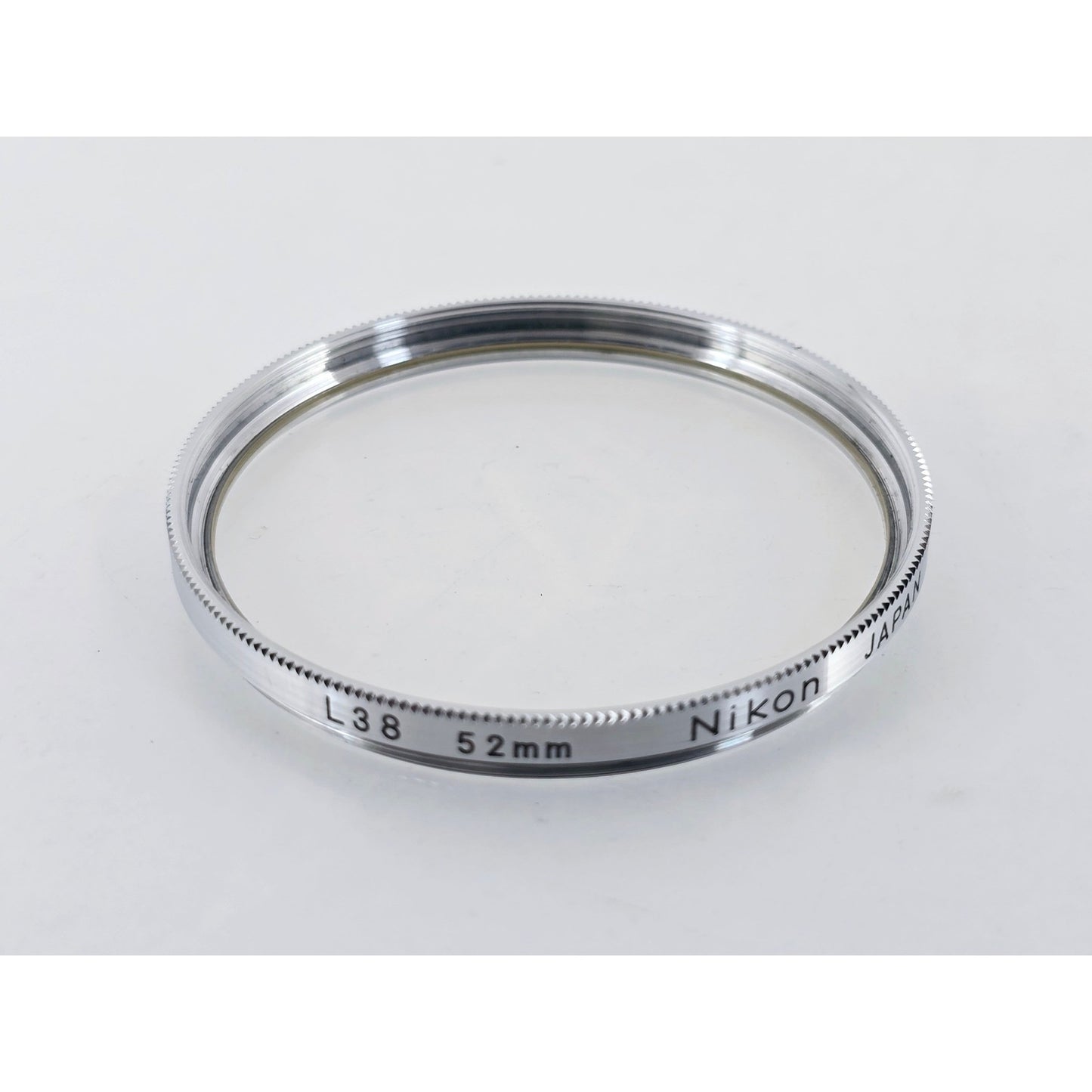 [Pre-owned] Nikon L39 52mm Chrome Frame Lens Filter — Near MINT — Japan #3795