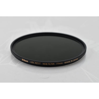 [Pre-owned] Nikon Arcrest 77mm Neutral Density ND8 Filter — Unused — Japan #2120