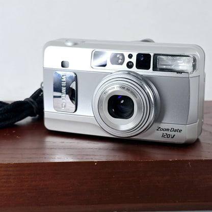 [Pre-owned] Fujifilm Zoom Date 120V Point & Shoot 35mm Film Camera — Mint — Japan #5821