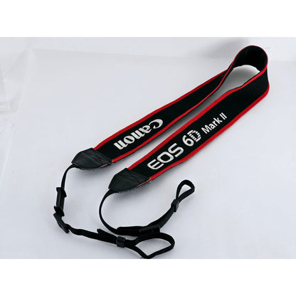 [Pre-owned] Canon EOS 6D Mark II Camera Neck Strap 1.57in (4cm) — MINT — Japan #4240