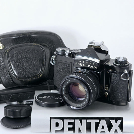 [Pre-owned] Pentax S2 Black SLR 35mm Film Camera with SMC Takumar 55mm f/1.8 — Excellent+++++ — Japan #5862