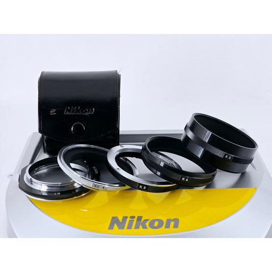 [Pre-owned] Nikon F Mount Extension Tube K Set (K1 K2 K3 K4 K5) — MINT — Japan #4992