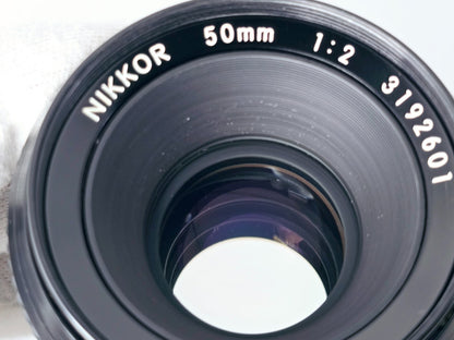 🌸[Near MINT] Nikon Non Ai Nikkor 50mm F2 Standard MF Lens Genuine From Japan