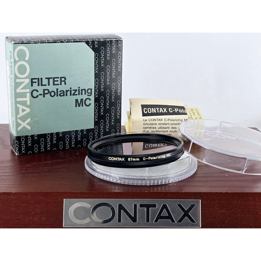 [Pre-owned] Contax 67mm C-Polarizing MC Filter w/ Case & Box — MINT — Japan #3654
