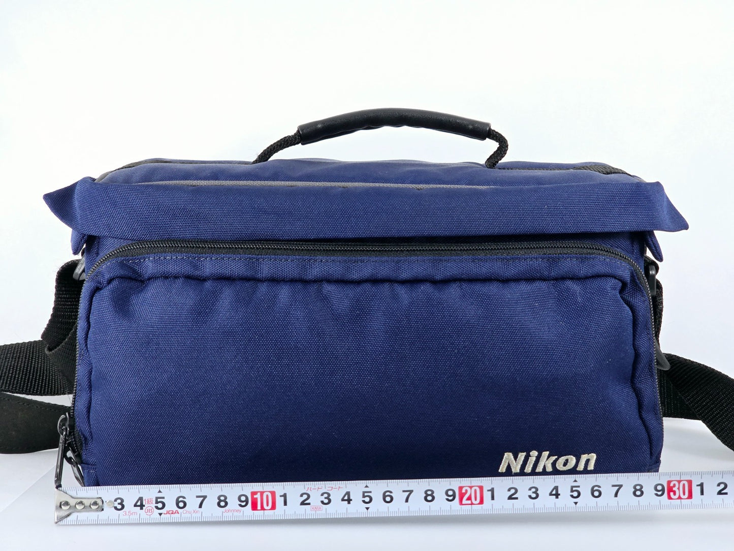 🌸[Near MINT] Genuine Nikon Camera Lens Shoulder Bag Nylon Navy blue From JAPAN