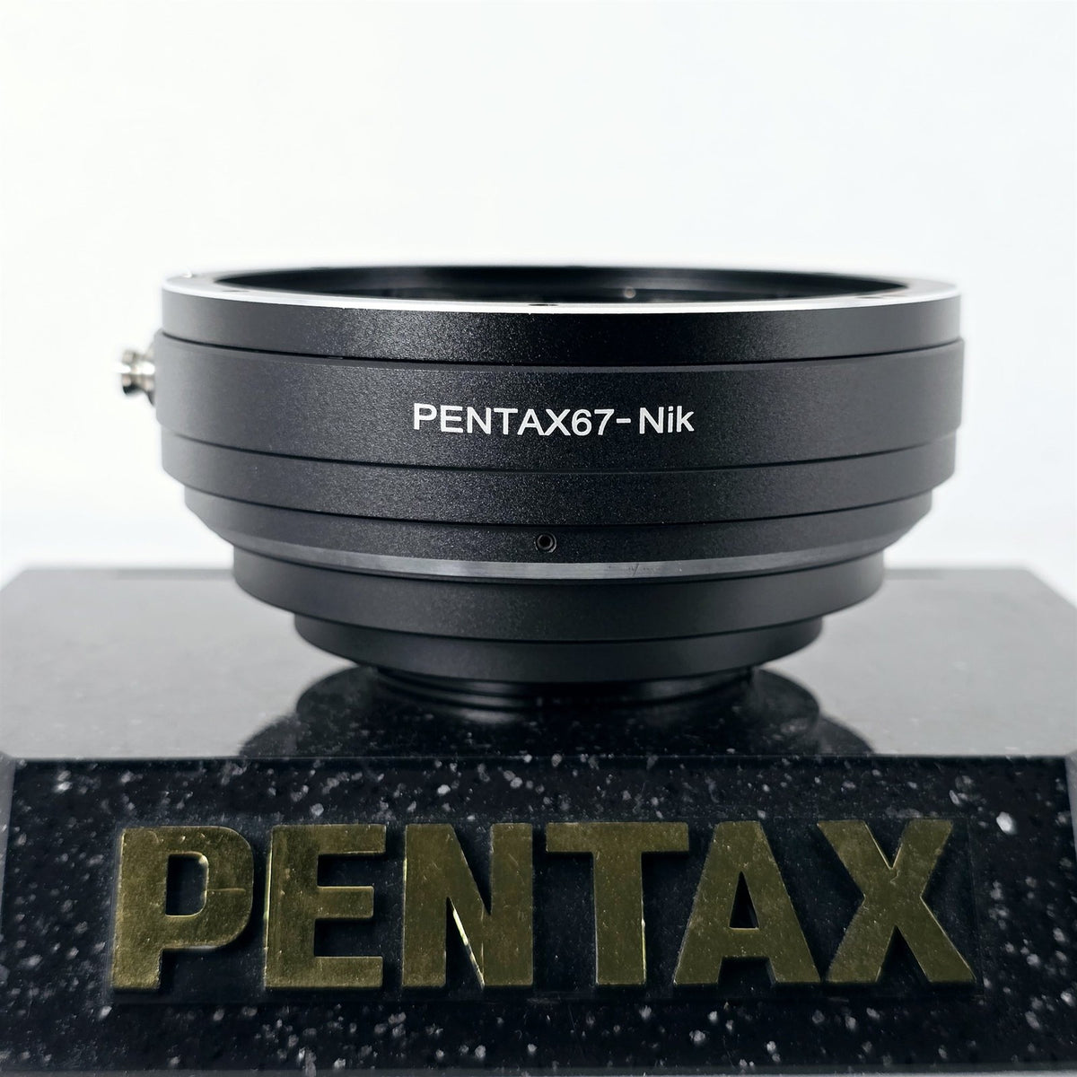 [Pre-owned] Pentax 67-Nikon Lens Mount Adapter (Pentax 67 6x7 Lens to Nikon F) — Mint — Japan #5685