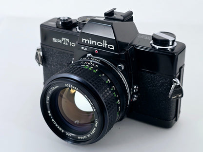 🌸[Near MINT] Minolta SRT 101 Black SLR 35mm Film Camera MC PG 50mm F1.4 Japan