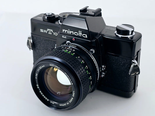 🌸[Near MINT] Minolta SRT 101 Black SLR 35mm Film Camera MC PG 50mm F1.4 Japan