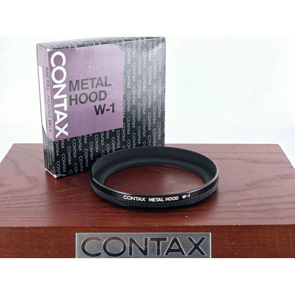 [Pre-owned] Genuine Contax Metal Hood W-1 82mm — Top MINT — Japan #3650