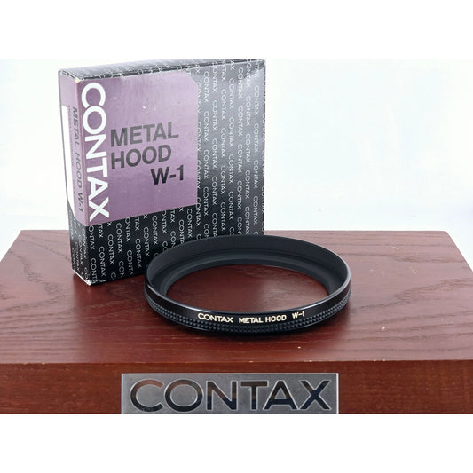 [Pre-owned] Genuine Contax Metal Hood W-1 82mm — Top MINT — Japan #3650