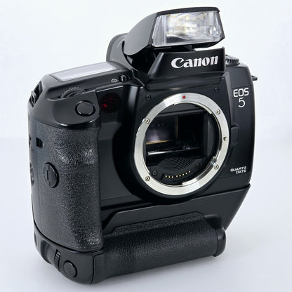 [Pre-owned] Canon EOS 5 QD (A2 / A2E) 35mm Film Camera w/ VG10 Grip — Mint — Japan #5759