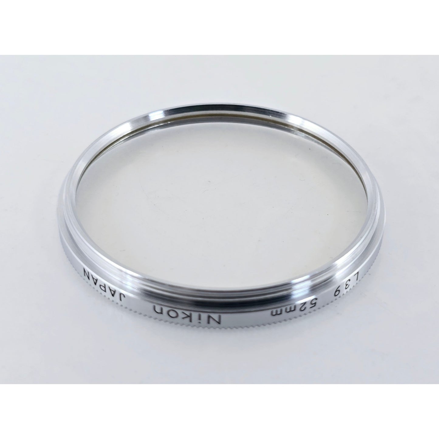 [Pre-owned] Nikon L39 52mm Chrome Frame Lens Filter Genuine — Near MINT — Japan #3786