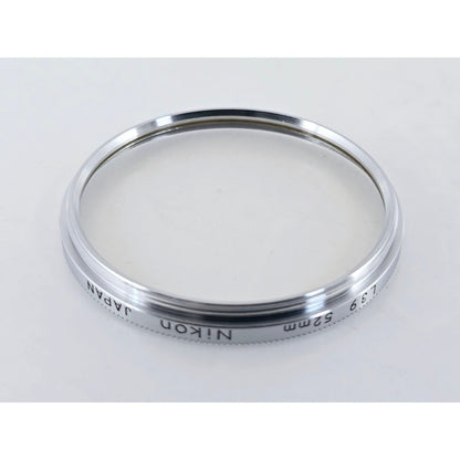 [Pre-owned] Nikon L39 52mm Chrome Frame Lens Filter Genuine — Near MINT — Japan #3786