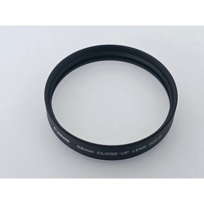 [Pre-owned] Canon 58mm Close-up Lens 500D Macro Filter for EF FD Lens — MINT — Japan #4634