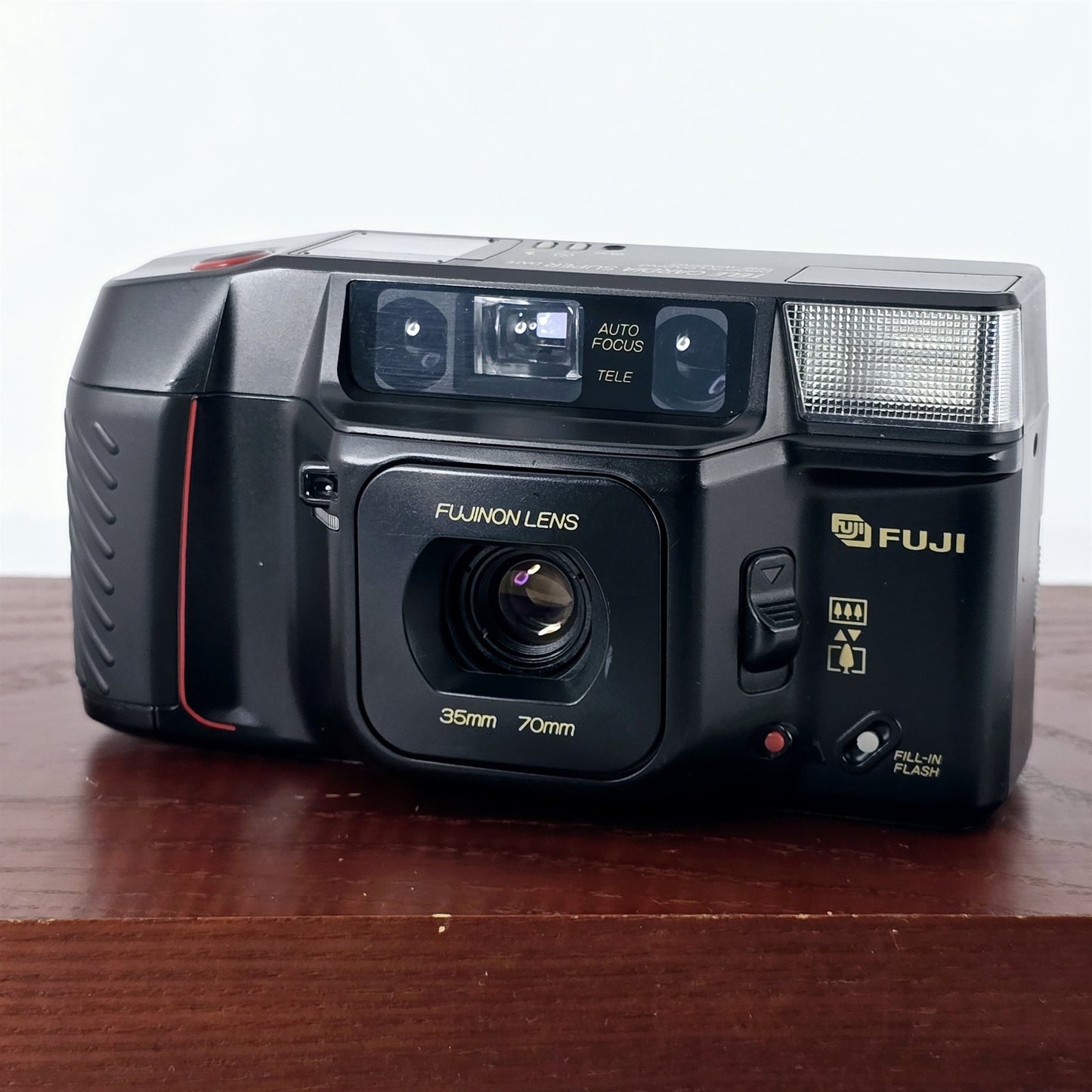 [Pre-owned] Fuji Tele Cardia Super Date Point & Shoot 35mm Film Camera — Excellent+++++ — Japan #5503