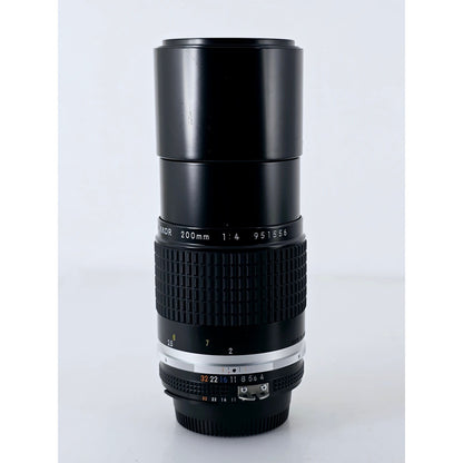 [Pre-owned] Nikon Ai-s Nikkor 200mm F4 Telephoto MF Lens — Near MINT — Japan #4317