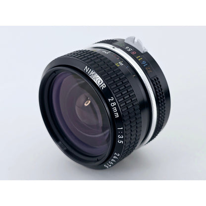 [Pre-owned] Nikon Non-Ai Nikkor 28mm F3.5 Wide Angle MF Lens — Near MINT — Japan #4415