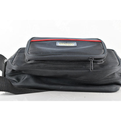 [Pre-owned] Genuine Nikon Camera Lens Shoulder Bag Gold Letters Red Line — MINT — Japan #2287