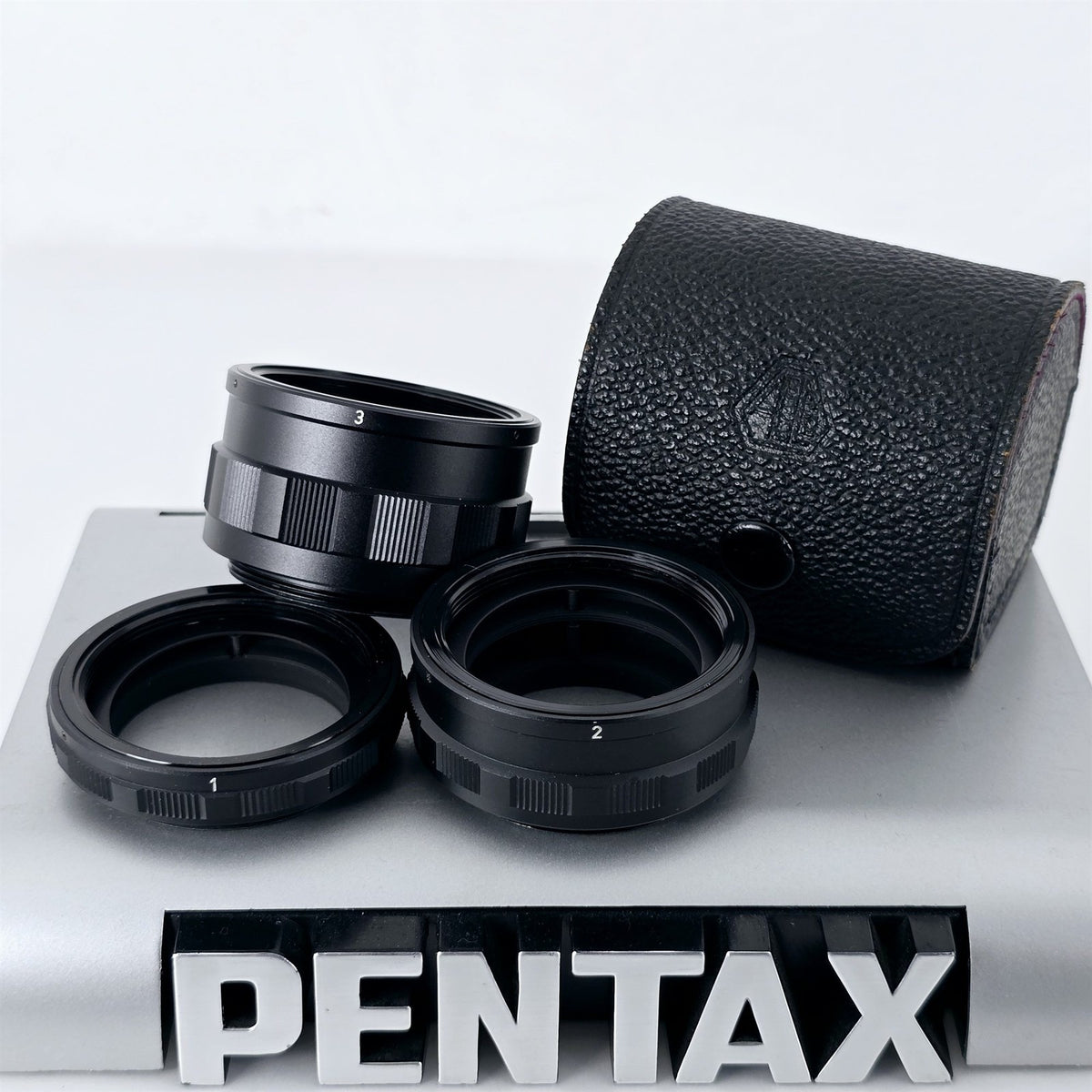 [Pre-owned] Pentax Macro Extension Tube Ring Set No.1 2 3 for M42 Mount — Top Mint — Japan #5666