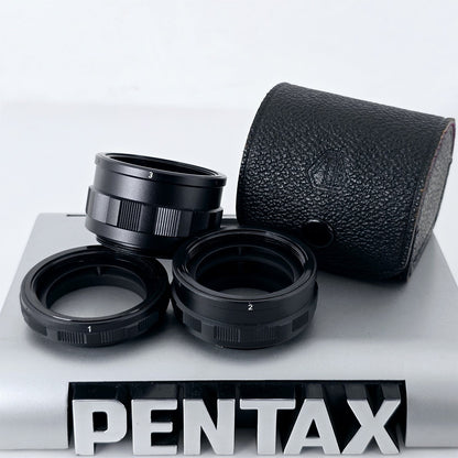 [Pre-owned] Pentax Macro Extension Tube Ring Set No.1 2 3 for M42 Mount — Top Mint — Japan #5666