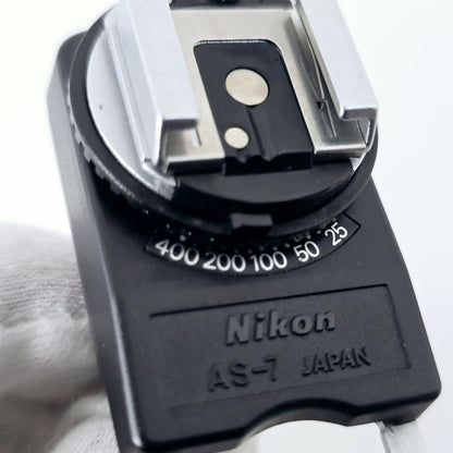 [Pre-owned] Nikon AS-7 Flash Strobe Coupler Adapter for F3 — Top Mint — Japan #5357