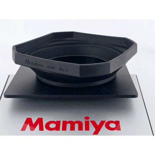 [Pre-owned] Mamiya No.1 Rubber Lens Hood 80mm for RZ/RB (50mm-65mm) or M645 — MINT — Japan #3603
