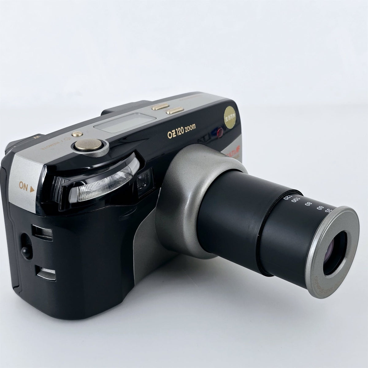 [Pre-owned] Olympus OZ 120 Zoom Point & Shoot 35mm Film Camera (Silver) — Mint — Japan #5644