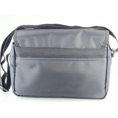 [Pre-owned] Genuine Minolta Camera Lens Shoulder Bag Nylon Black — Near MINT — Japan #5069