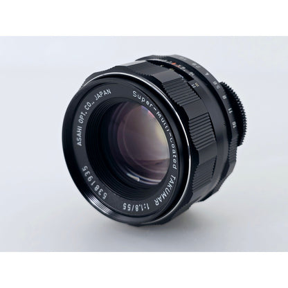 [Pre-owned] Pentax Super Multi Coated Takumar 55mm F1.8 SMC MF Lens M42 — Near MINT — Japan #4761