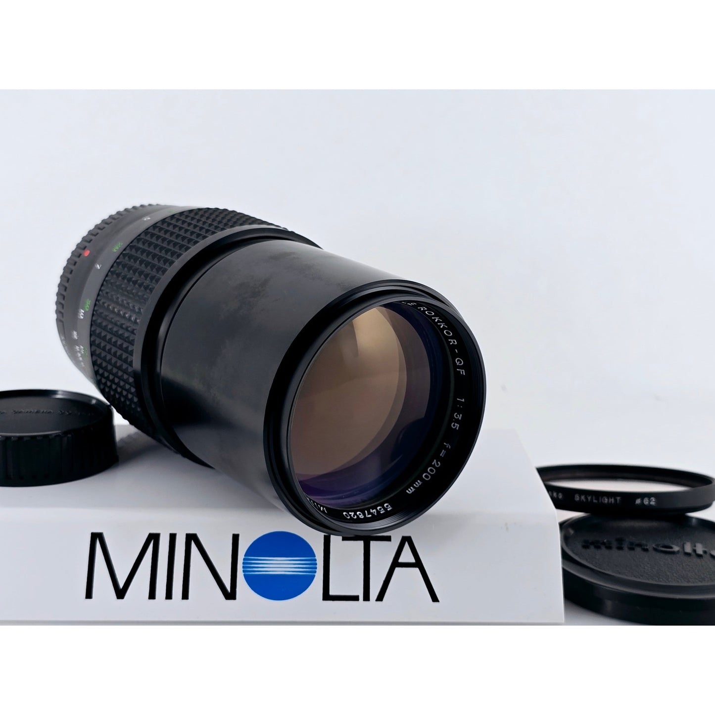 [Pre-owned] Minolta MC Tele Rokkor-QF 200mm F3.5 MF Telephoto Lens — Near MINT — Japan #3491