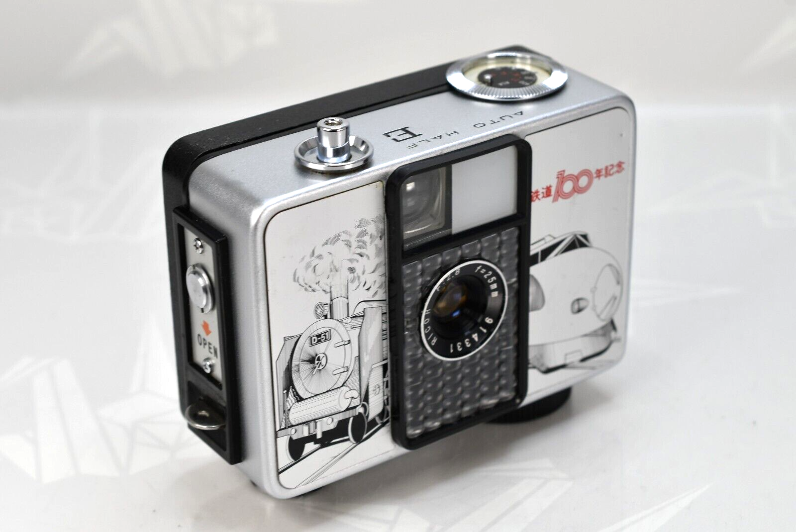 Extremely RARE! "Railroad 100th Anniversary" Ricoh Auto Half E Film Camera JAPAN