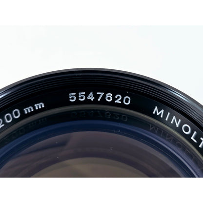 [Pre-owned] Minolta MC Tele Rokkor-QF 200mm F3.5 MF Telephoto Lens — Near MINT — Japan #3491