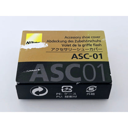 [Pre-owned] Genuine Nikon ASC-01 Accessory Shoe Cover Silver — Unused — Japan #5135