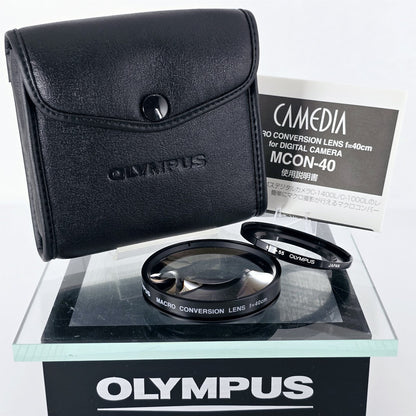 [Pre-owned] Olympus MCON-40 Macro Conversion Lens w/ 43-55mm Step-Up Ring — Mint — Japan #5526