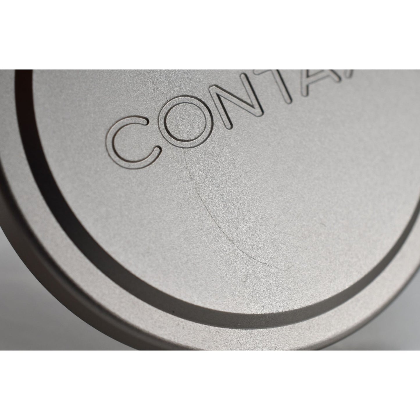 [Pre-owned] Contax Metal Hood GG-3 57mm & GK-54 Lens Cap — Top MINT — Japan #2190