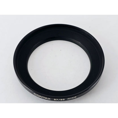 [Pre-owned] Contax Metal Lens Hood 4 with 67/86 Adapter Ring Set — MINT — Japan #4229