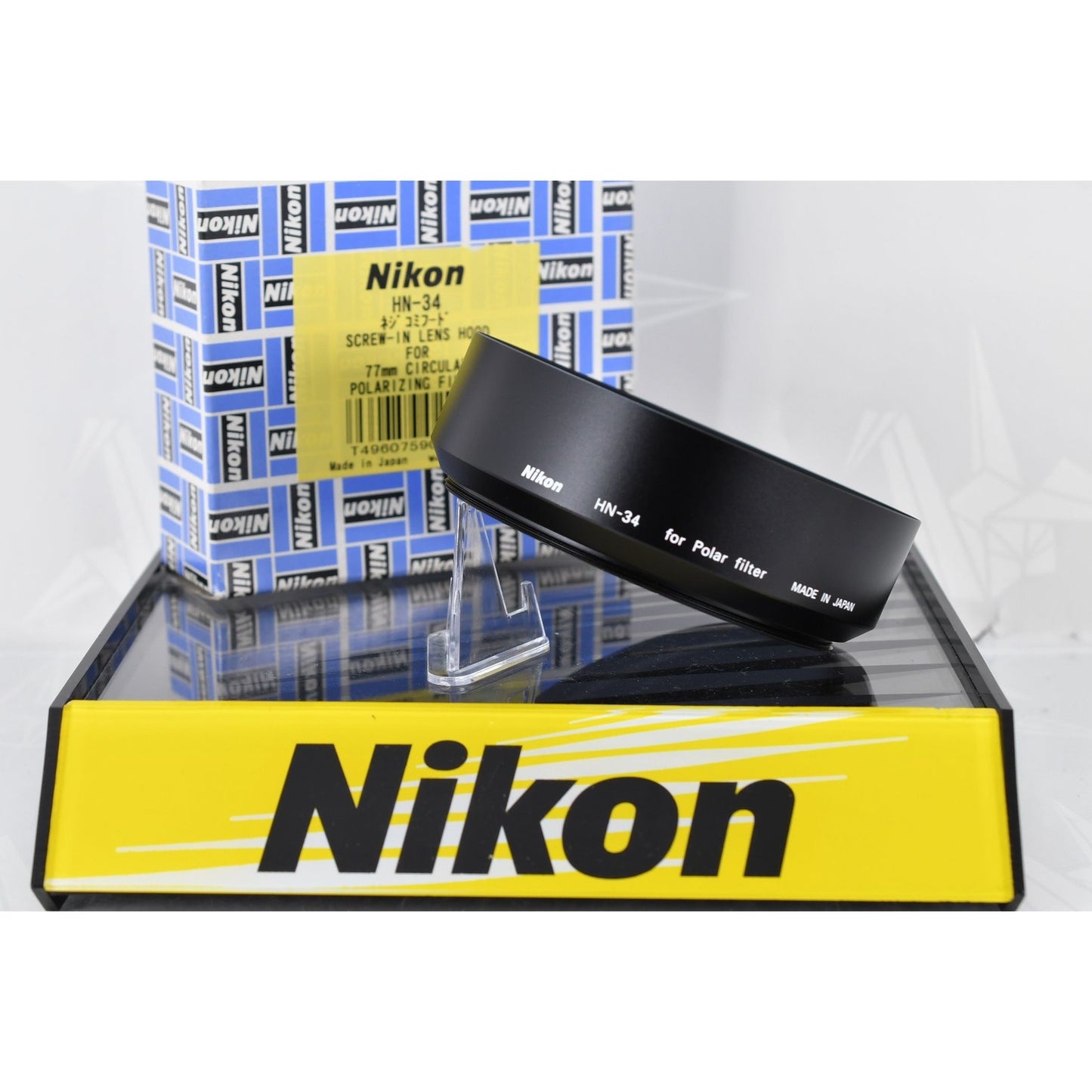 [Pre-owned] Nikon HN-34 Screw-in Lens Hood for 77mm Circular Polarizing Filter — Unused — Japan #2229