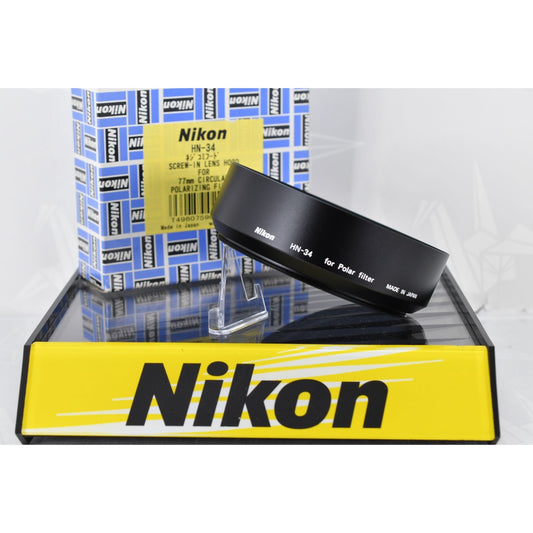 [Pre-owned] Nikon HN-34 Screw-in Lens Hood for 77mm Circular Polarizing Filter — Unused — Japan #2229