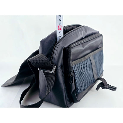 [Pre-owned] Genuine Minolta Camera Lens Shoulder Bag Nylon Black — Near MINT — Japan #5069