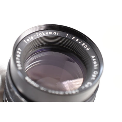 [Pre-owned] Pentax Tele-Takumar 200mm F5.6 MF Telephoto Lens M42 — Near MINT — Japan #2254