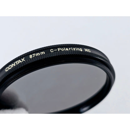 [Pre-owned] Contax 67mm C-Polarizing MC Filter w/ Case & Box — MINT — Japan #3654