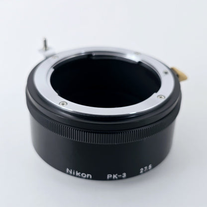[Pre-owned] Nikon PK-3 Auto Extension Ring Tube 27.5 for F Mount SLR — Mint — Japan #5695