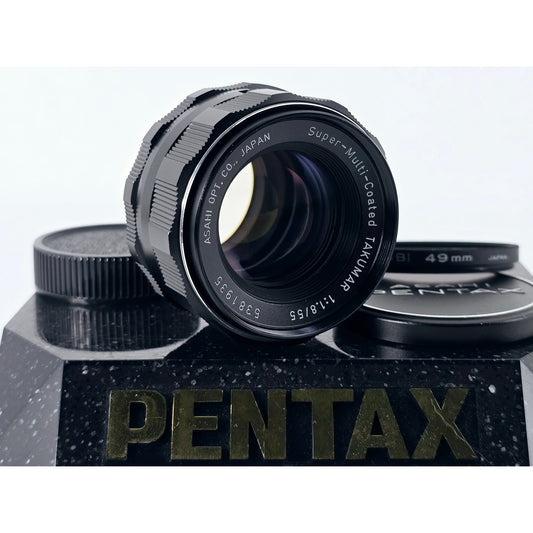 [Pre-owned] Pentax Super Multi Coated Takumar 55mm F1.8 SMC MF Lens M42 — Near MINT — Japan #4761